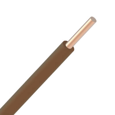 Fil VOB rigide 2,5mm² - Brun - Rouleau de 100 mètres