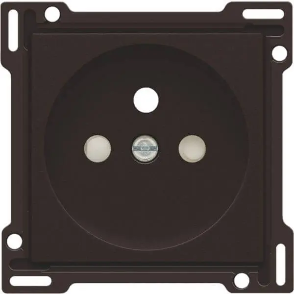 Enjoliveur prise avec terre - Dark Brown - Niko