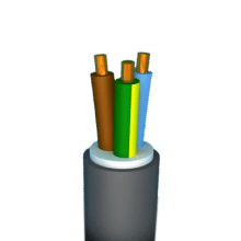 Câble XVB 3G6mm² - Au mètre