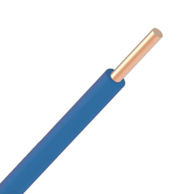 [H07VU1.5BL-ECA-R100] Fil VOB rigide 1,5mm² - Bleu - Rouleau de 100 mètres