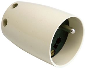 [ABB2CDB720003R0000] Fiche femelle 2P+T - 230V - 16A - IP20 - Ivoire - ABB