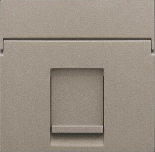 [NIK123-65100] Enjoliveur pour prise informatique RJ45 - Simple - Bronze - Niko