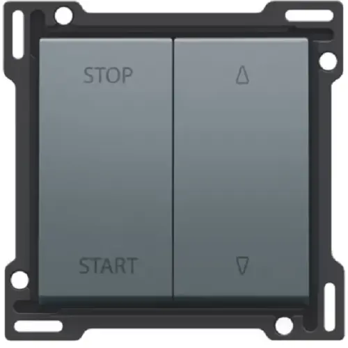 [NIK220-65905] Manette pour bouton poussoir pour volet - Steel grey coated - Niko